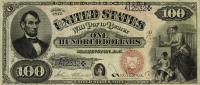 p163 from United States: 100 Dollars from 1875